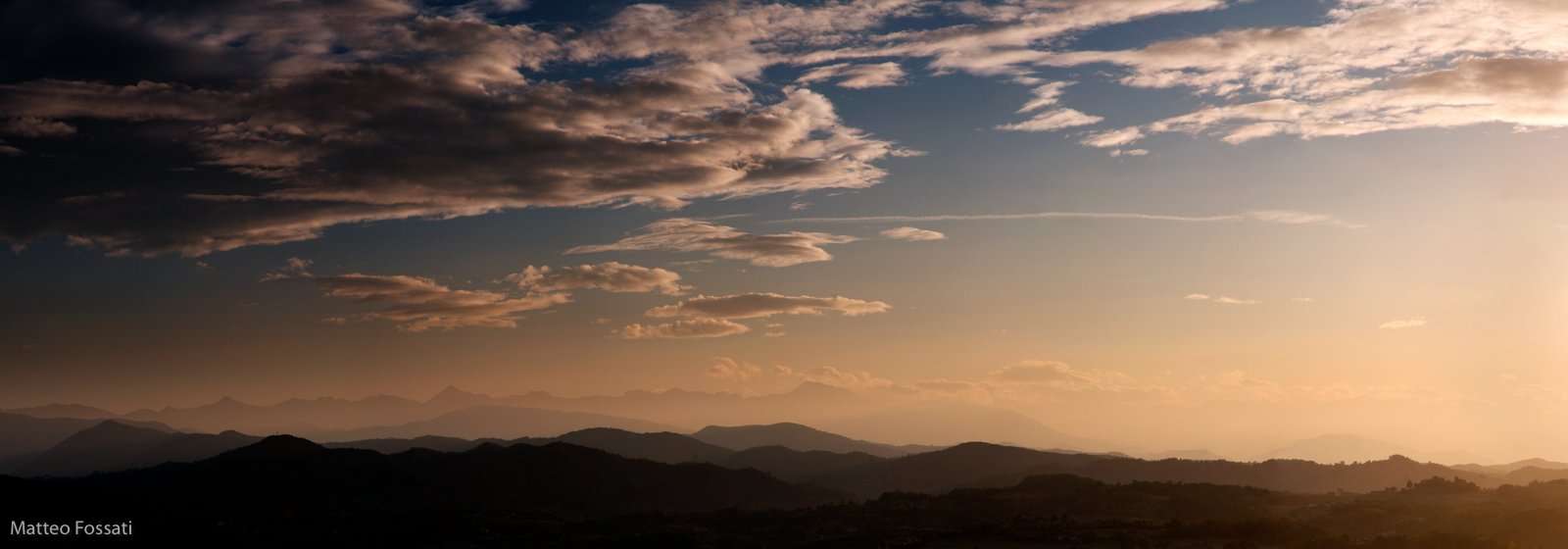 AL009 - Tramonto sulle Alpi Liguri